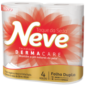 NITS CLEAN PAPEL HIGIÊNICO - NEVE DERMACARE PAPEL HIGIÊNICO ROLO - 16 PACOTES COM 4 ROLOS - 30225495 - 2399