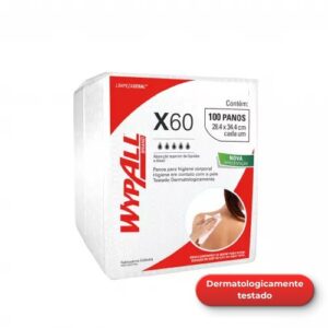 Pano de Higiene Wypall® – WYPALL X60 HIGIENE CORPORAL -100 PANOS